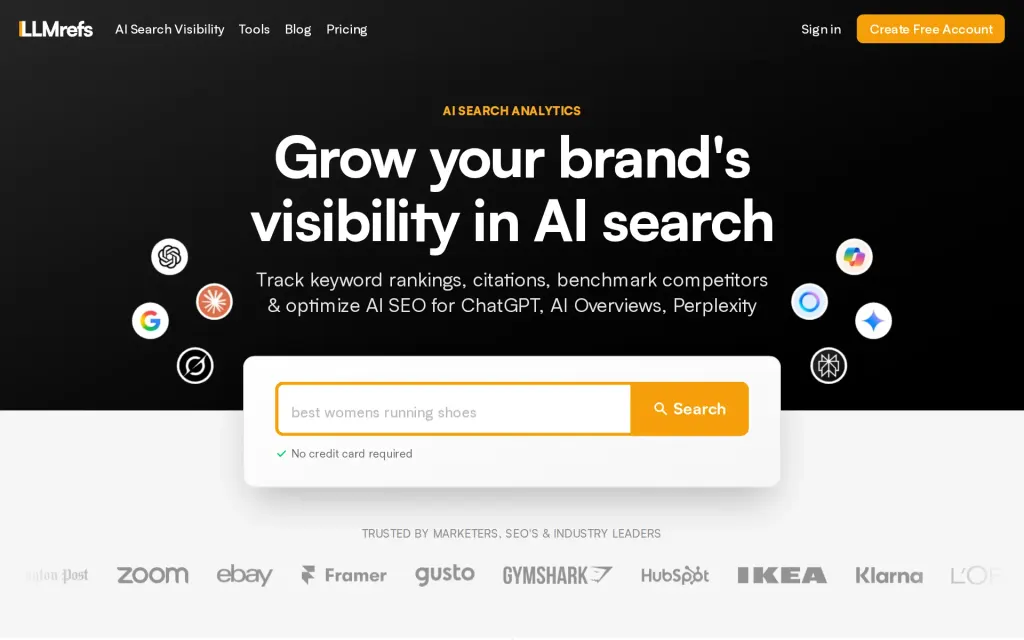 Pricing page of LLMrefs