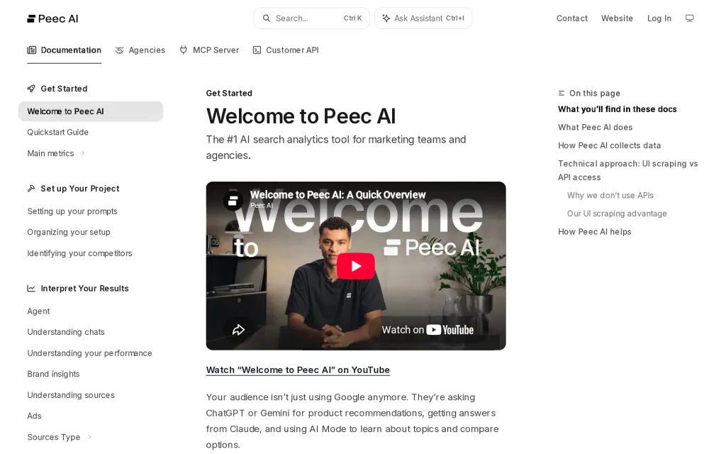 Docs of Peec AI