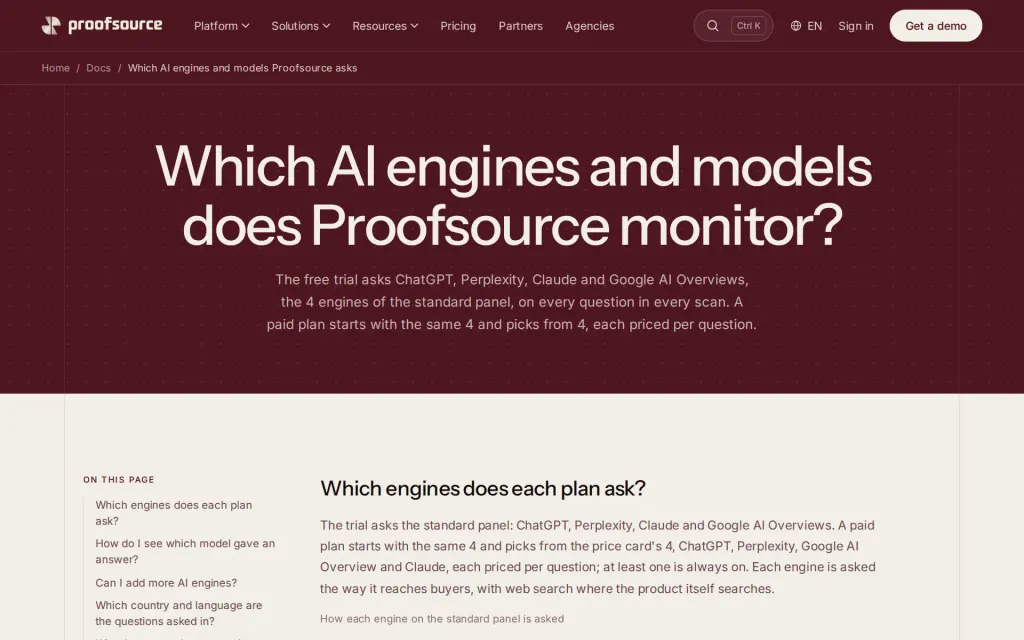 Docs of Proofsource