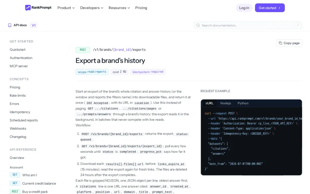 Docs of Rank Prompt