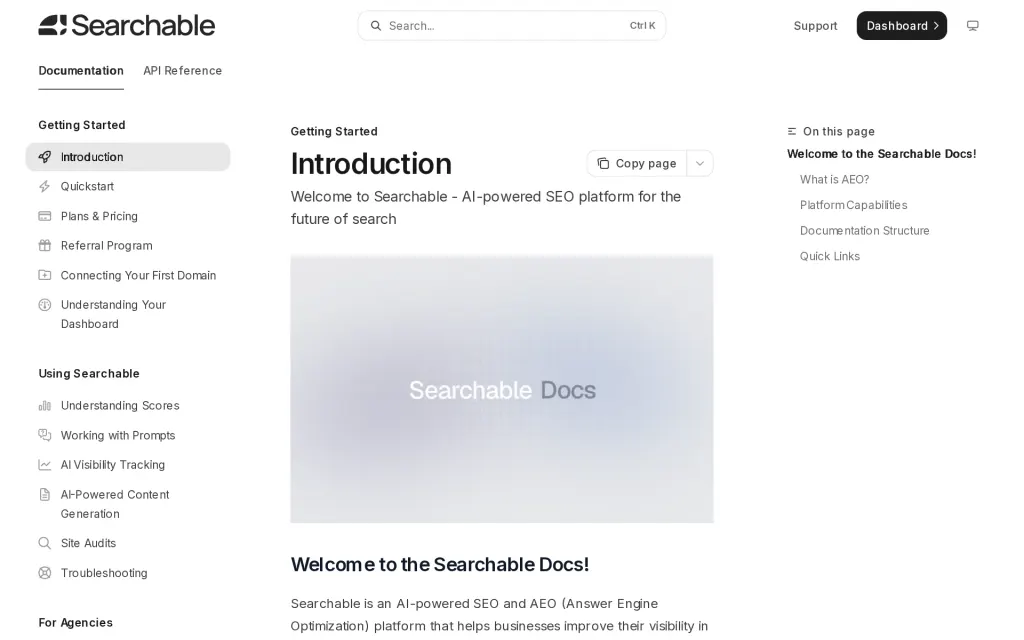 Docs of Searchable