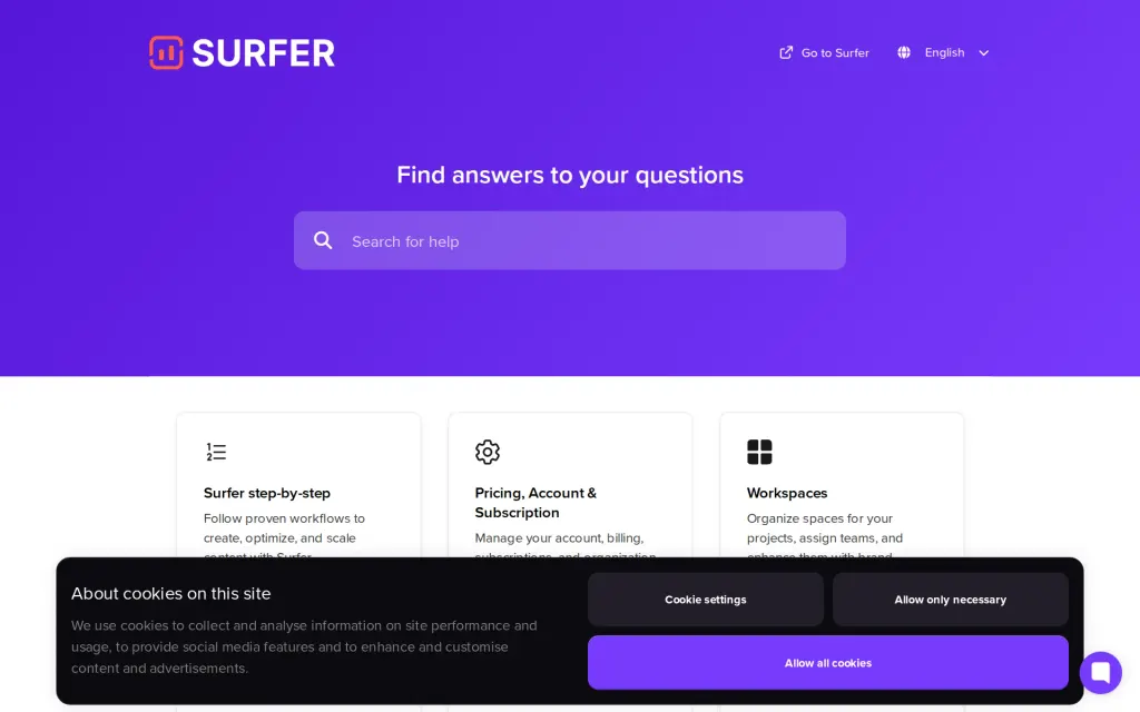 Docs of Surfer