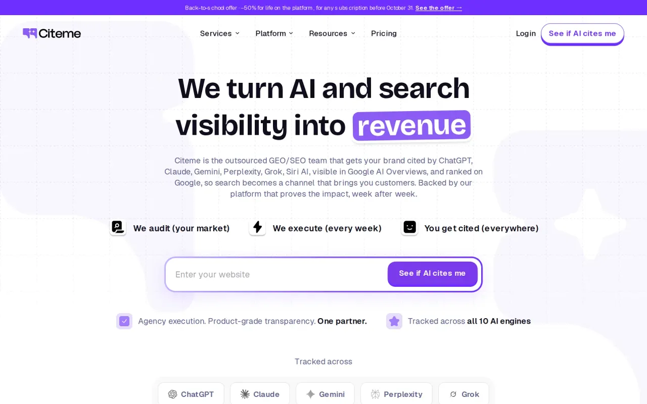 Screenshot of Citeme