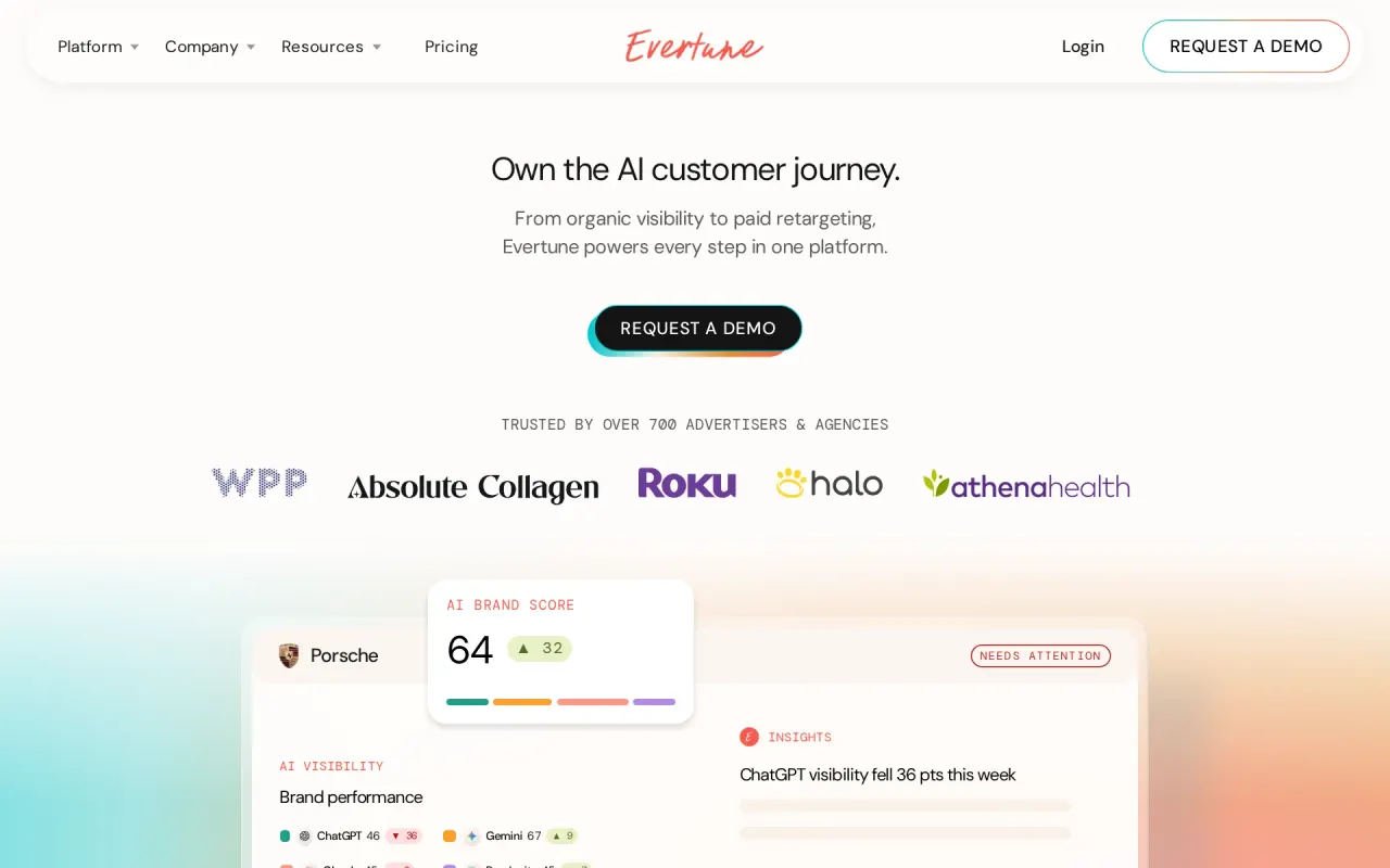 Screenshot of Evertune