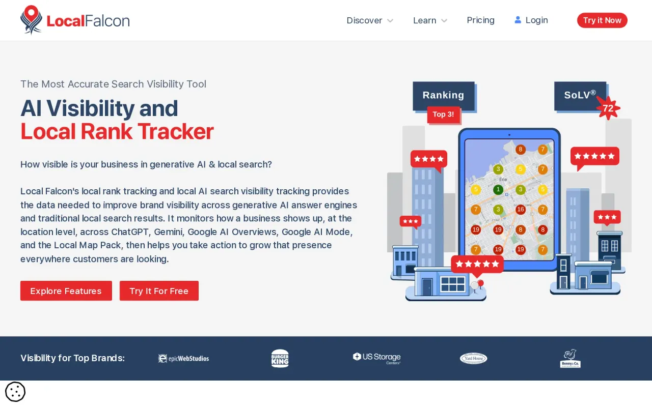 Screenshot of Local Falcon