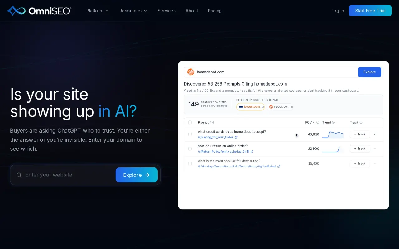 Screenshot of OmniSEO
