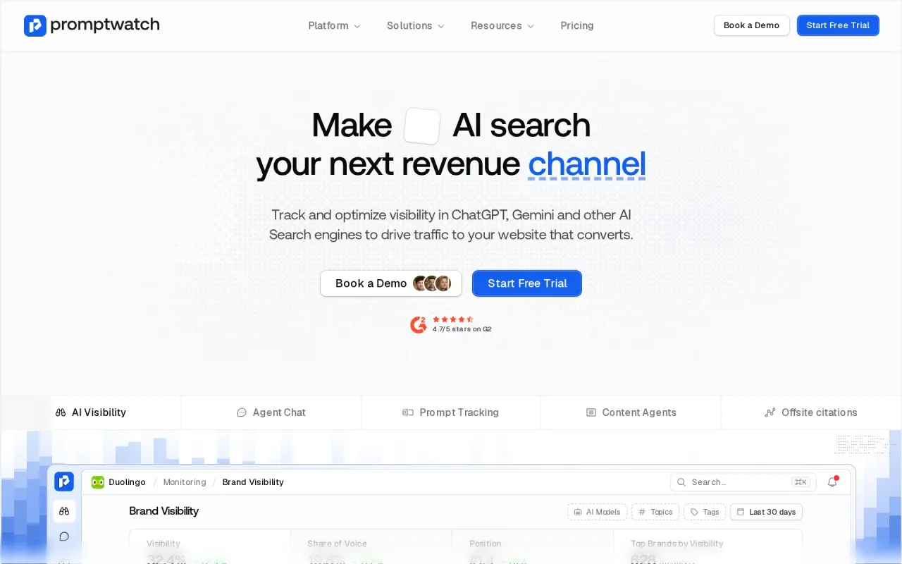 Screenshot of Promptwatch