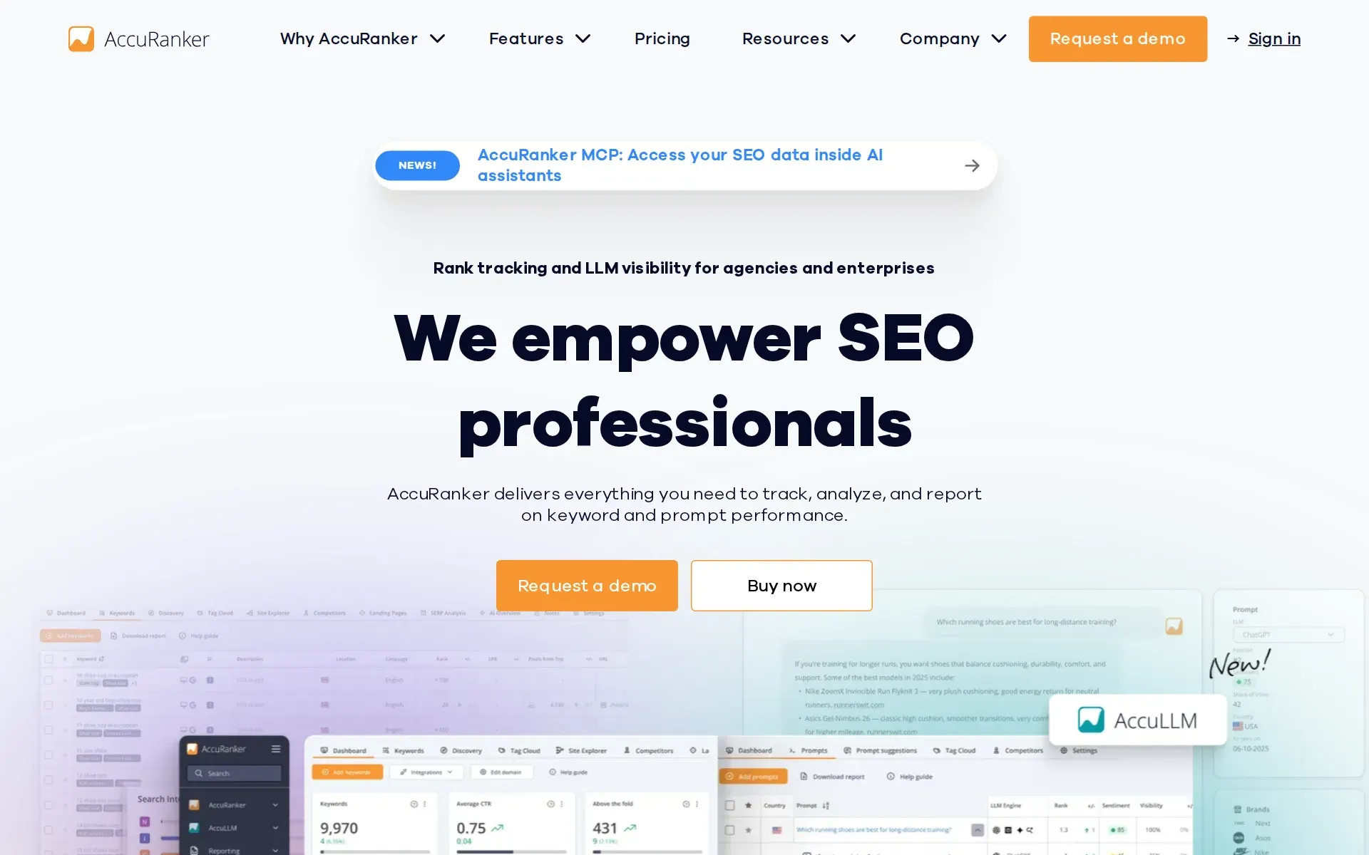 Screenshot of AccuRanker