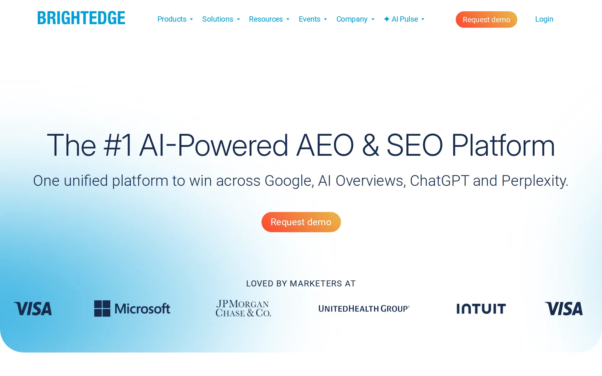 Screenshot of BrightEdge