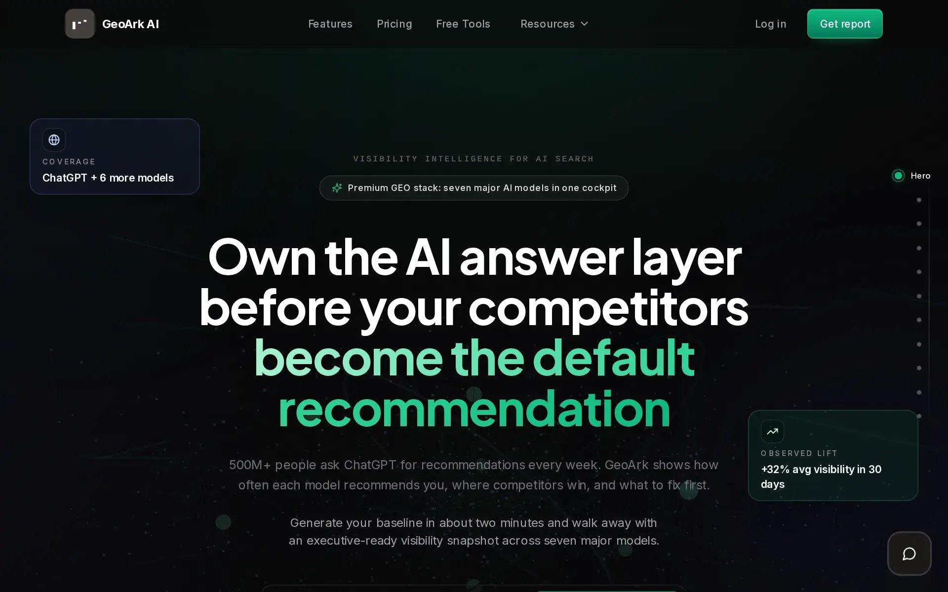 Screenshot of GeoArk AI
