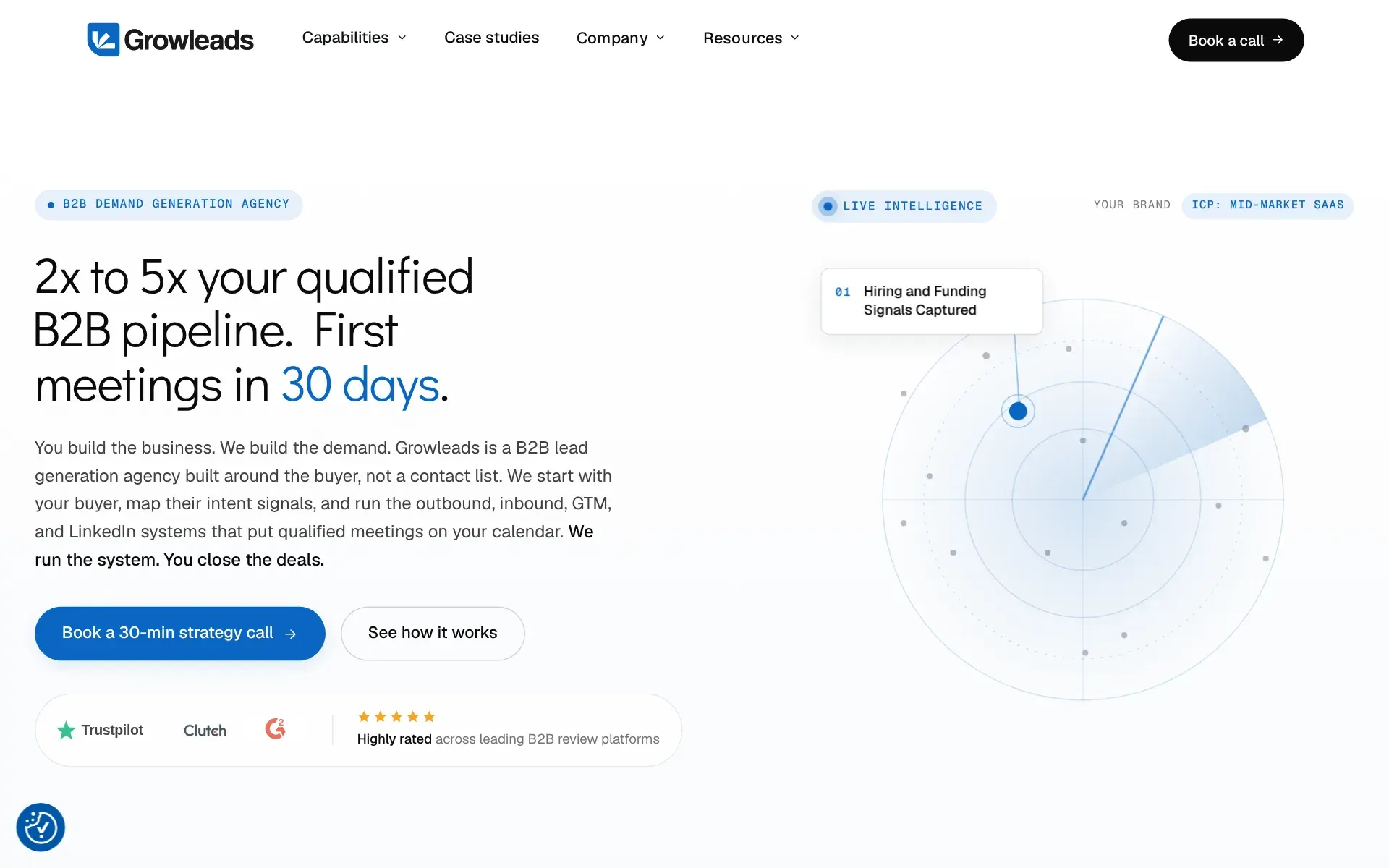 Screenshot of Growleads