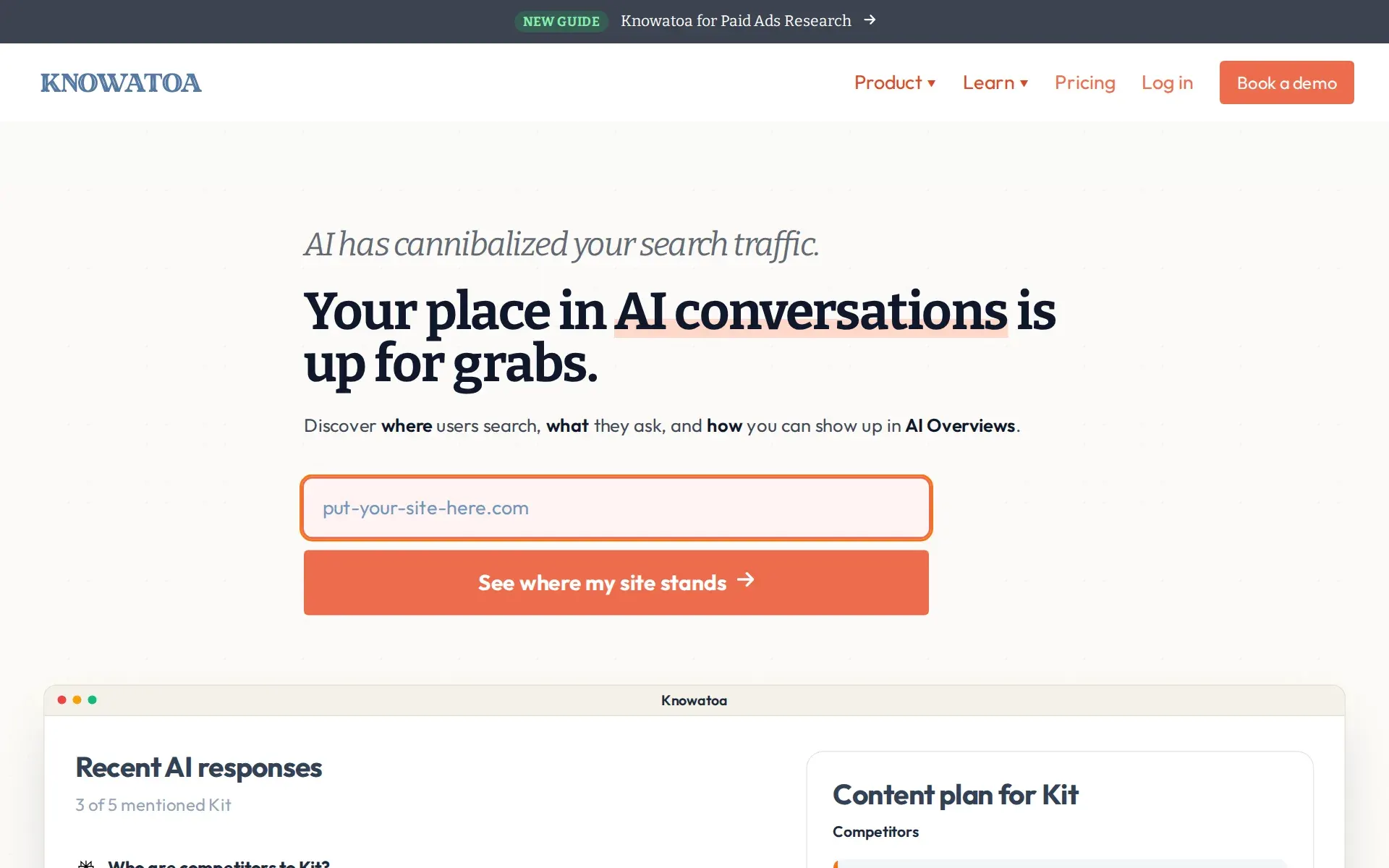 Screenshot of Knowatoa
