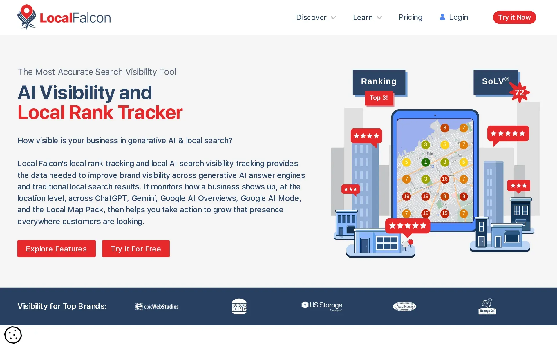 Screenshot of Local Falcon